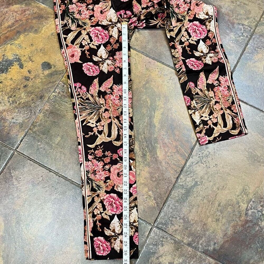 NWT Chino By Anthropologie Floral Relaxed Fit Pants 25 - Picture 4 of 11